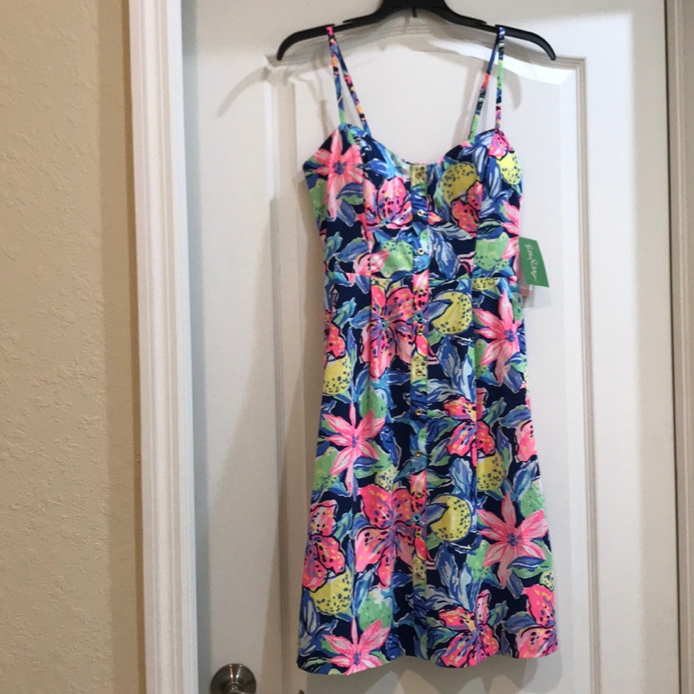 NEW Lilly Pulitzer sleeveless floral dress Size 2